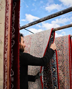 خشک کردن قالی در قالیشویی آرژانتین 
